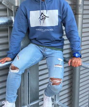 Load image into Gallery viewer, Men&#39;s Chalk Blue Hoodie (jp-fate/destiny)
