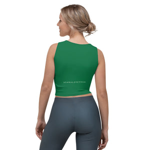 Crop top yoga avocat 