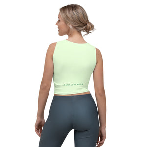 Crop top yoga avocat II