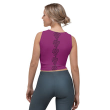 Load image into Gallery viewer, Magenta Yoga Crop Top
