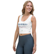 Load image into Gallery viewer, White Moon Yoga Crop Top
