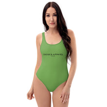 Load image into Gallery viewer, One-Piece Swimsuit Green Leaf
