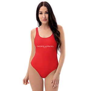 One-Piece Swimsuit Red