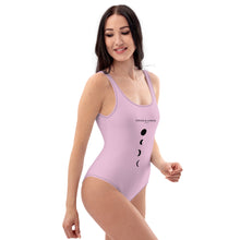 Load image into Gallery viewer, One-Piece Swimsuit Soft Pink Moon Phase
