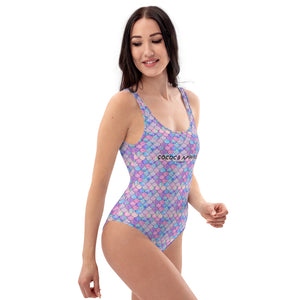 Maillot de bain une pièce Sirène Rose