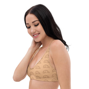 Top per bikini imbottito croissant riciclato