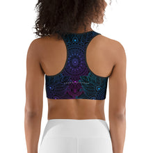 Carica l&#39;immagine nel visualizzatore di Gallery, Reggiseno sportivo yoga nero mandala
