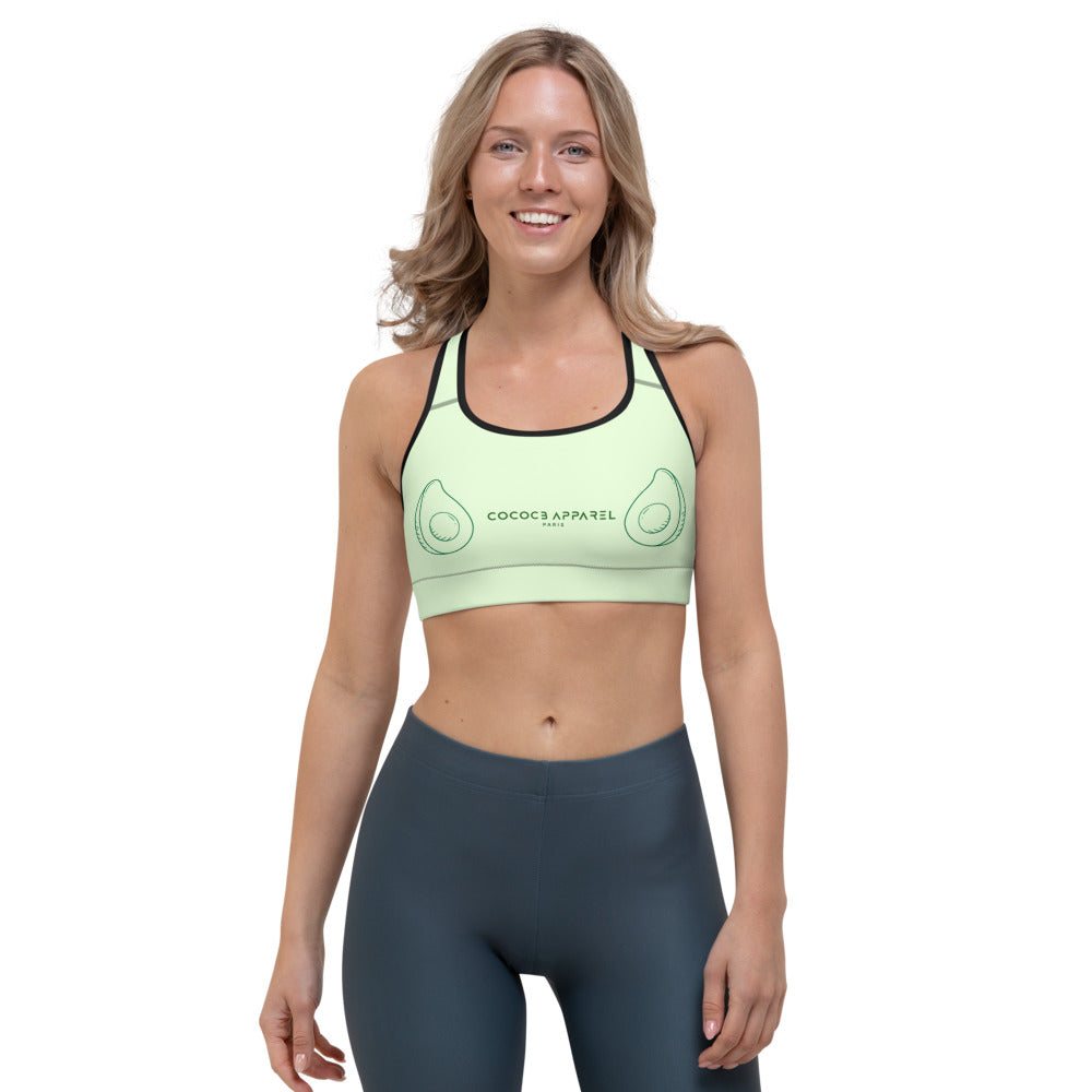 Reggiseno sportivo yoga avocado