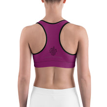 Charger l&#39;image dans la galerie, Brassière yoga magenta
