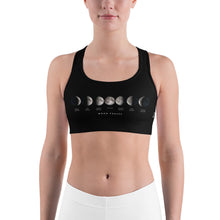 Load image into Gallery viewer, Moon Phase Yoga Sports Bra
