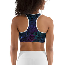 Load image into Gallery viewer, Black Mandala Sports bra
