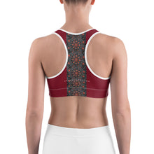 Carica l&#39;immagine nel visualizzatore di Gallery, Reggiseno sportivo yoga rosso mandala
