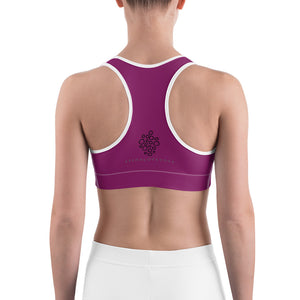 Brassière yoga magenta