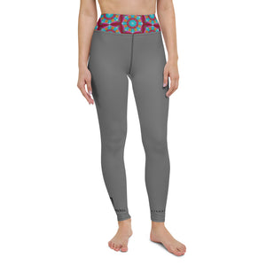 Leggings yoga gris mandala