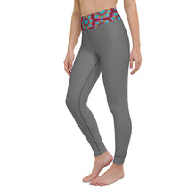 Load image into Gallery viewer, Grey Mandala Yoga Leggings
