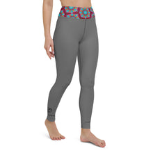 Load image into Gallery viewer, Grey Mandala Yoga Leggings
