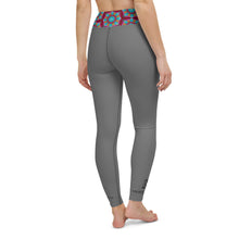 Load image into Gallery viewer, Grey Mandala Yoga Leggings
