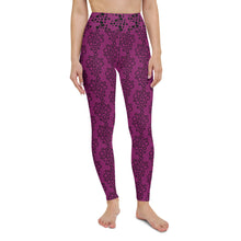 Charger l&#39;image dans la galerie, Leggings yoga magenta
