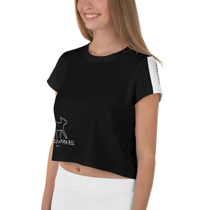 The Black CatWalk Cropped T-Shirt