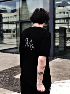 Men's Short Sleeve Black T-Shirt (Mr.)