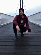 Charger l&#39;image dans la galerie, Sweat à capuche bordeaux hommes (jp-rêver2)
