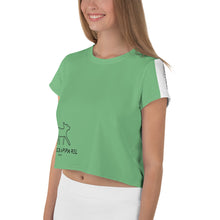 Load image into Gallery viewer, The Green CatWalk Cropped T-Shirt
