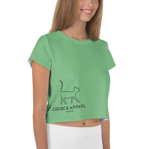 The Green CatWalk Cropped T-Shirt