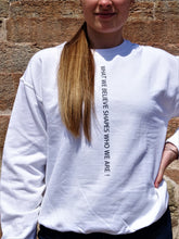 Load image into Gallery viewer, Women&#39;s White Sweatshirt (wwbswwa)
