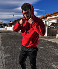 Load image into Gallery viewer, Men&#39;s Fire Red Hoodie (jp-love)
