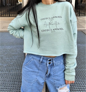 Women's Cropped Cut Sweatshirt