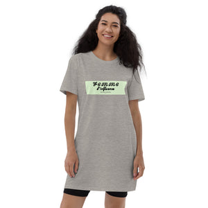 The CocoCB Premium Grey T-Shirt Dress (femme d'influence)