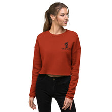 Load image into Gallery viewer, BLM Embroidered Cropped Sweatshirt (Fist)
