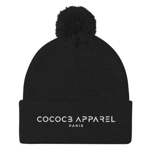 Black Pom-Pom Beanie