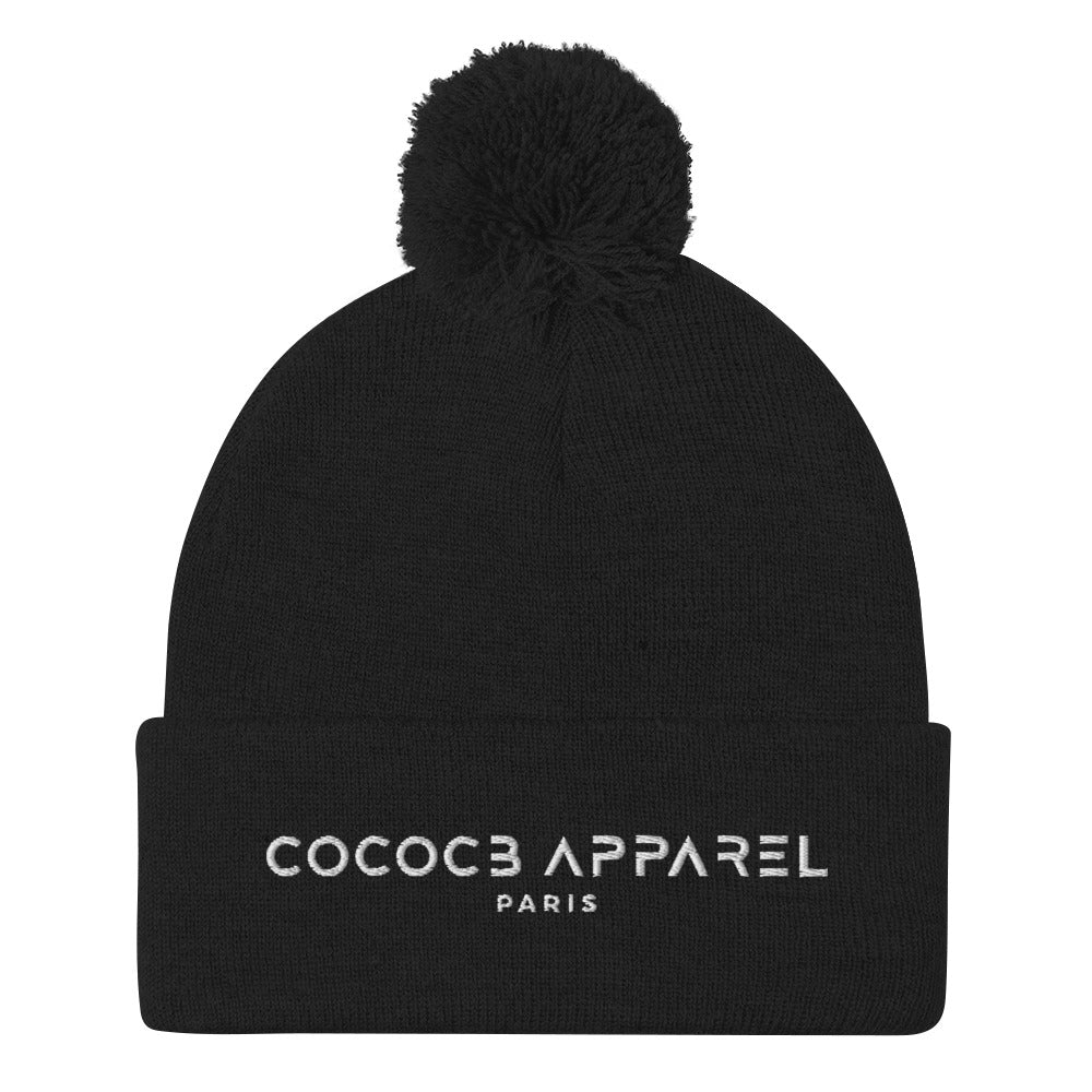 Black Pom-Pom Beanie