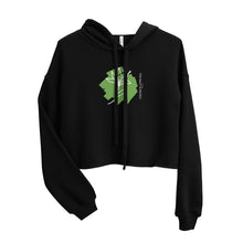 Load image into Gallery viewer, Women&#39;s Cropped Cut Hoodie (flower)
