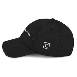 Casquette déchirée noire 