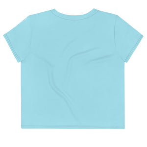 The BabyBlue Kitty Cropped T-Shirt