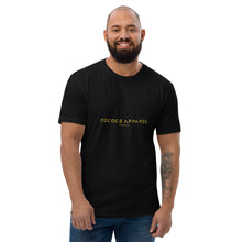 Load image into Gallery viewer, Men&#39;s Short Sleeve Classic Gold on Black T-Shirt
