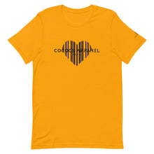 Charger l&#39;image dans la galerie, T-shirt pour hommes jaune #2 (motif coeur)
