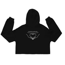 Load image into Gallery viewer, Women&#39;s Cropped Cut Hoodie (back H)
