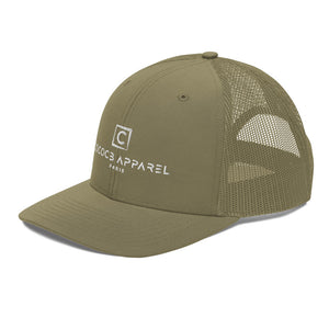 Embroidered Snapback Cap (Olive)