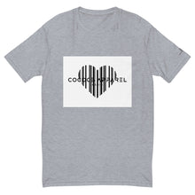 Charger l&#39;image dans la galerie, T-shirt gris pour hommes (motif cœur)
