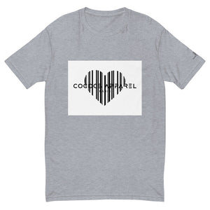 Men's Short Sleeve Grey T-Shirt (heart)