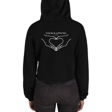 Load image into Gallery viewer, Women&#39;s Cropped Cut Hoodie (back H)
