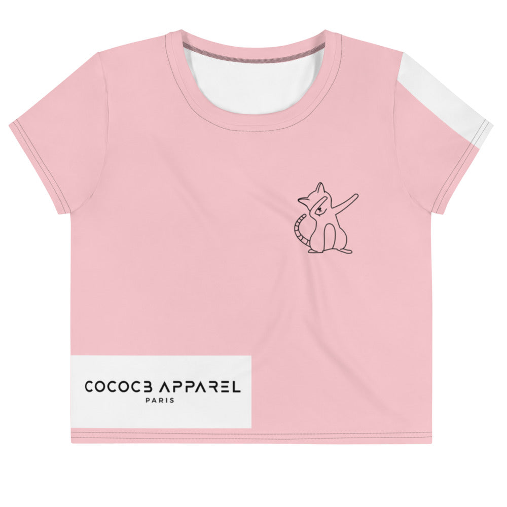 The Pinky CatDab Cropped T-Shirt