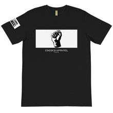 Charger l&#39;image dans la galerie, BLM T-shirt unisexe noir bio (poing)
