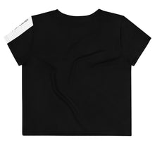 Load image into Gallery viewer, The Black CatWalk Cropped T-Shirt
