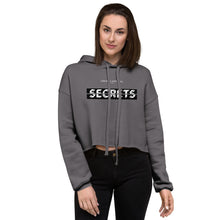 Load image into Gallery viewer, Women&#39;s Cropped Cut Hoodie (secrets)
