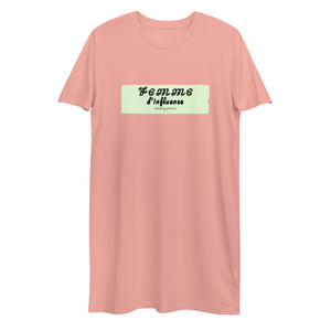 La robe t-shirt rose tendre CocoCB Premium (femme d'influence)