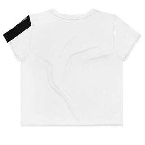 The White CatDab Cropped T-Shirt